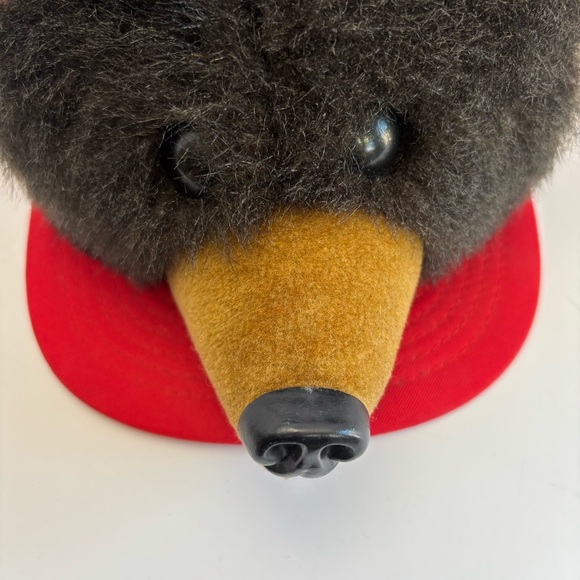 WILKINSON MFG Vintage 80’s 3D Plush Teddy  Bear Styled Snapback Trucker Hat - Picture 4 of 8